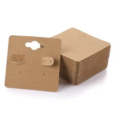 100 Pcs Earring Display Cards with 6 Holes for Selling Hanging DIY Crafts Retail