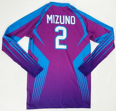 Mizuno Performance Team Long Sleeve Volleyball Purple Jersey