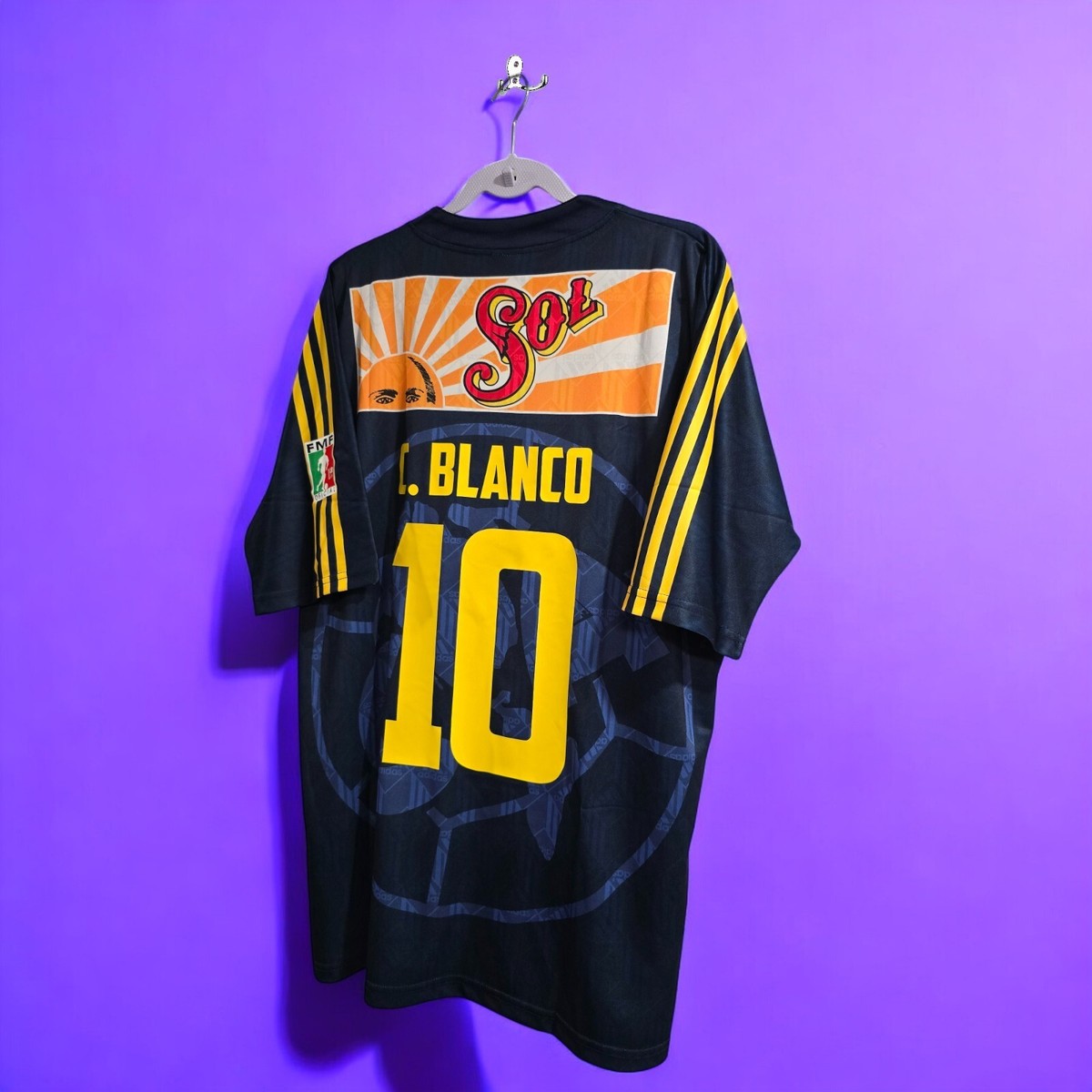 Aguilar del America Away 97/98 - Blue - C. BLANCO # 10 - 2XL (Run