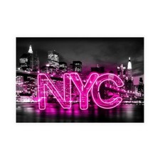 Stampa su Tela su Carta Poster o Quadro Carr Hailey Neon New York City PB