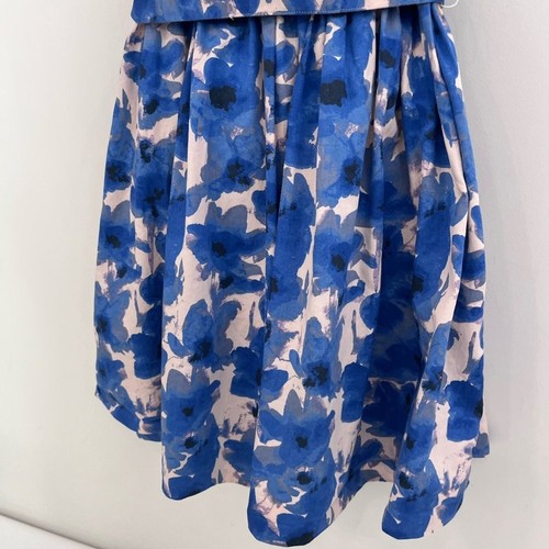 Crewcuts Blue Floral Belted Shift Dress Girls 7 - Picture 3 of 7