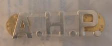 1/2"-A.H.P.- Letter Collar BLACKINTON Rank Insignia SILVER Finish PIN POLICE