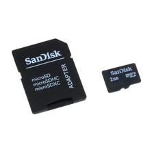 Speicherkarte SanDisk microSD 2GB f. BlackBerry Curve 8310