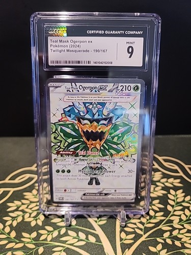 Teal Mask Ogerpon ex graded CGC 9 for sale on eBay