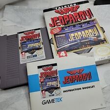 Nintendo NES Game Talking Super Jeopardy Complete Authentic 1980s Alex Trebek