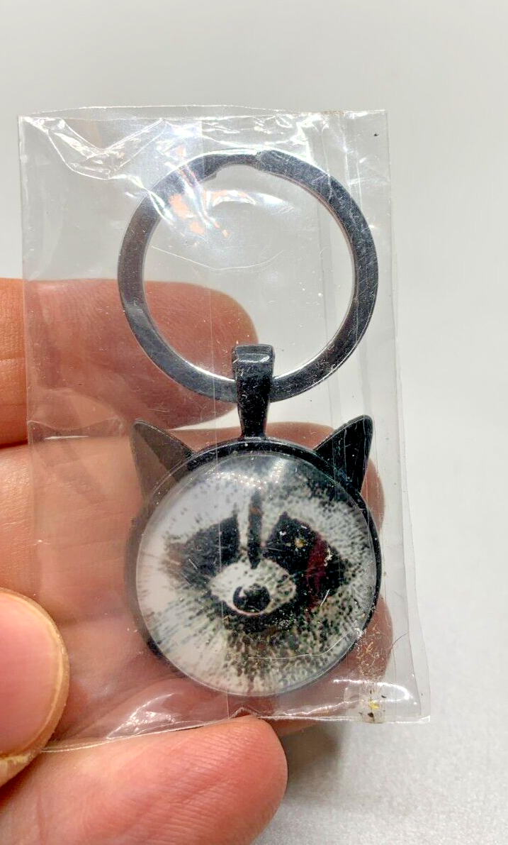 매우 귀여운 너구리 금속 열쇠 고리 1-1 | 가방에 새로 들어온 4개 열쇠 고리 쓰레기 팬더-Freehip.co.kr