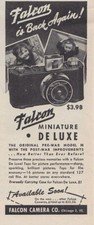 1946 Falcon Camera: Miniature DeLuxe Vintage Print Ad