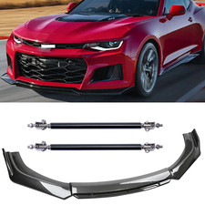 Carbon Fiber Black Front Bumper Lip Chin Body Kit Spoiler For Chevrolet Camaro Carbon Fiber Black Front Bumper Lip Chin Body Kit Spoiler For Chevrolet Camaro