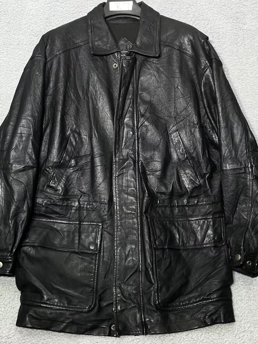 Men's Vintage Black Leather Jacket