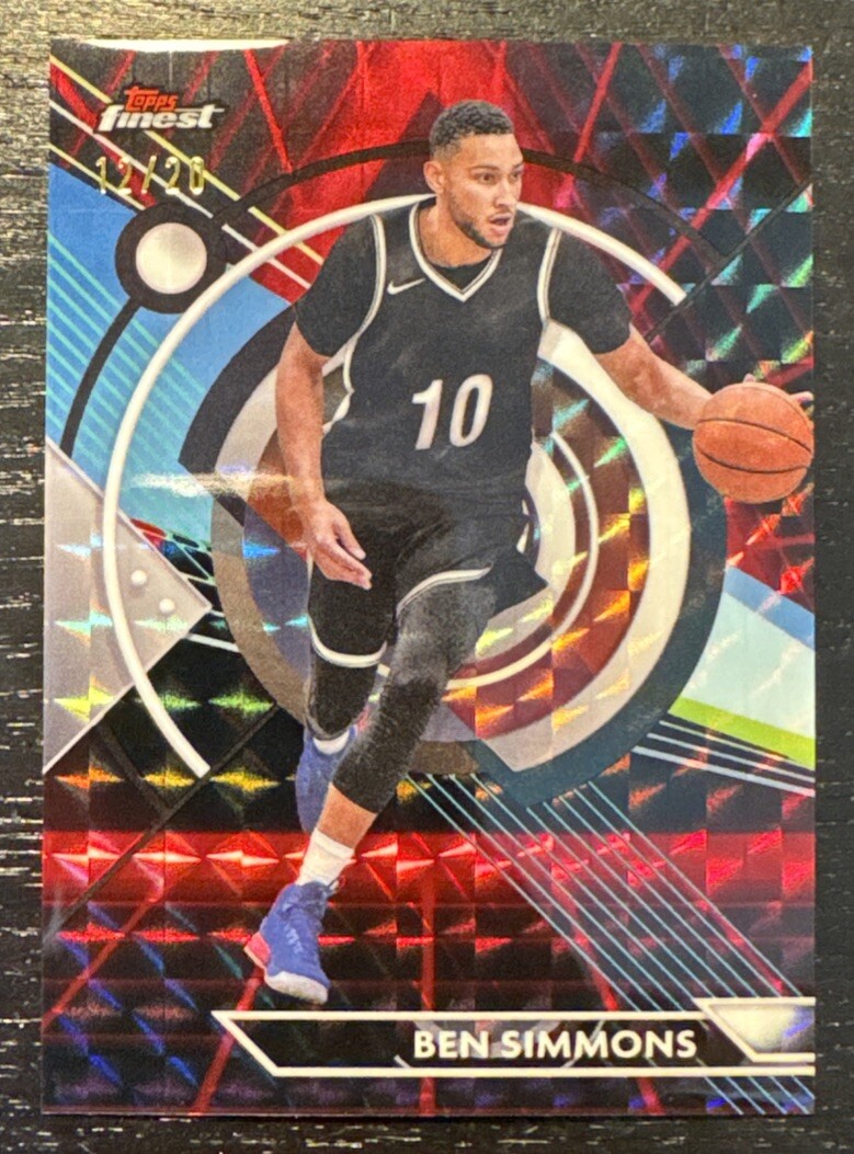2024 Topps Finest Ben Simmons Red Black Refractor SSP 12/20 Brooklyn Nets 💎💎💎
