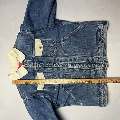 Vintage 50s Big Smith Buckaroo Sanforized Blue DenimTrucker