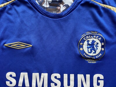 CHELSEA 2005 2006 HOME FOOTBALL SHIRT SOCCER JERSEY UMBRO sz S