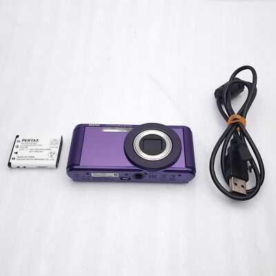 Tested Near MINT PENTAX Optio LS465 Purple 6MP 5x Zoom