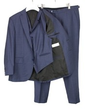 SUITSUPPLY La Spalla / Ferrara / Brescia Suit Men's UK 42 Wool 3 Piece Blue