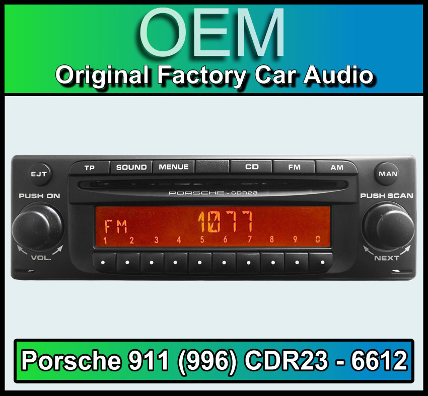 Porsche 911 (996) CDR23 Becker BE 6612 CD player Decoded Plug