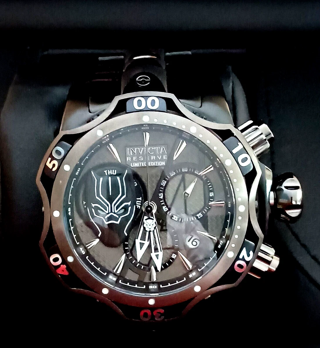 Marvel Invicta 27037 52.5mm Black Panther LE 07 3000 Venom Watch