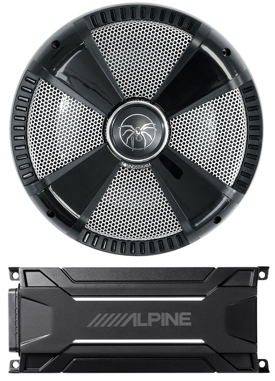 SoundStream MSW104 10 морскихлодочныхUTV сабвуферов мощностью 600 Втмоноусилитель Alpine