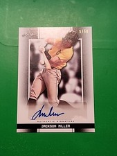 Jackson Miller 2019 Leaf Perfect Game NS Black Auto 6/50 Reds Drafted