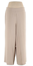 Adrianna Papell Womens Textured Satin Pull on Pant Gray L