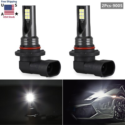 2x 9005 HB3 Super Bright LED Headlight Bulbs Low Beam Fog DRL Light 6000K White