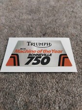 Triumph 750 BONNEVILLE Machine Of The YEAR Chrome Backed