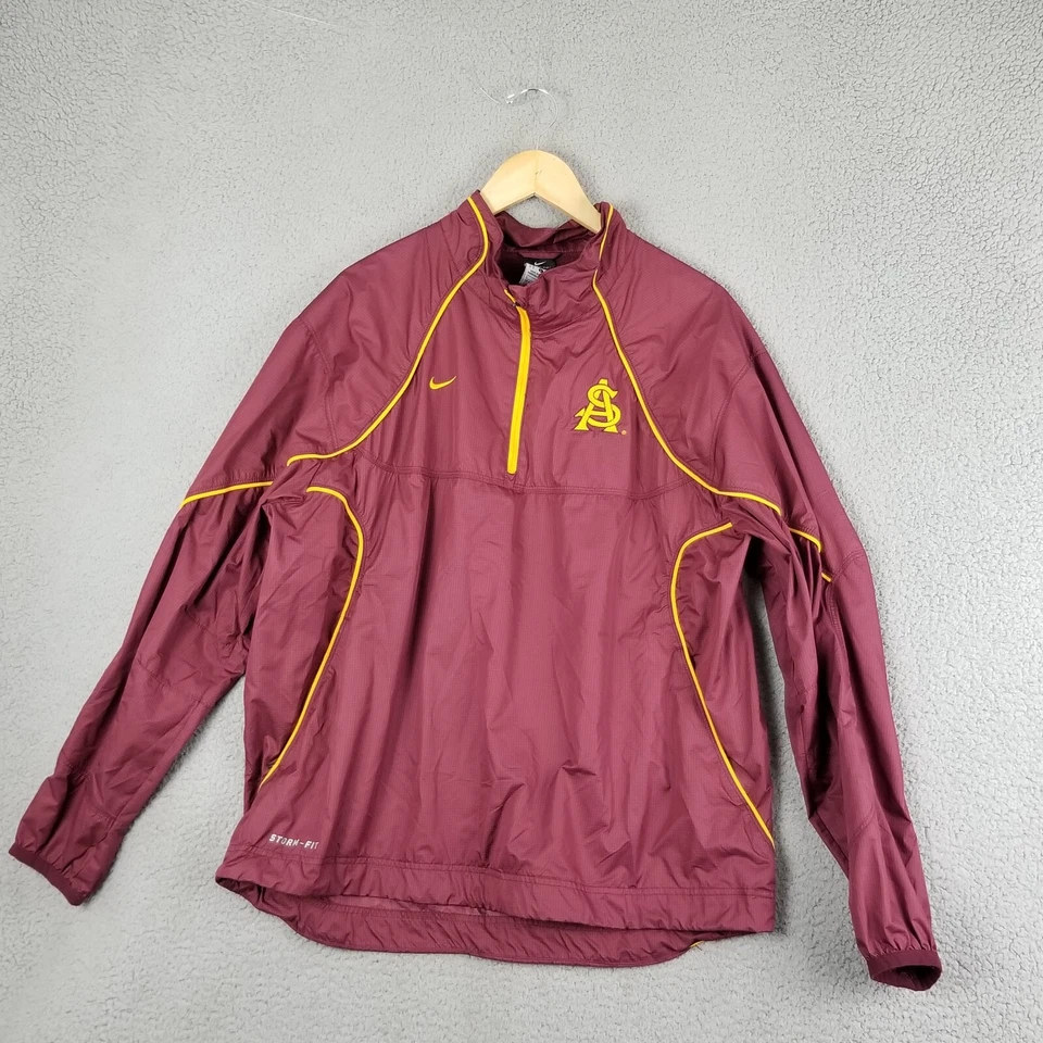 Nike Arizona State Fencing Jacket Men Large Team Issue Storm fit Devil Rain Coat - Image 2 of 4