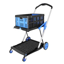 Muti Functional Collapsible Cart for Groceries,Office,Portable Folding Cart shop