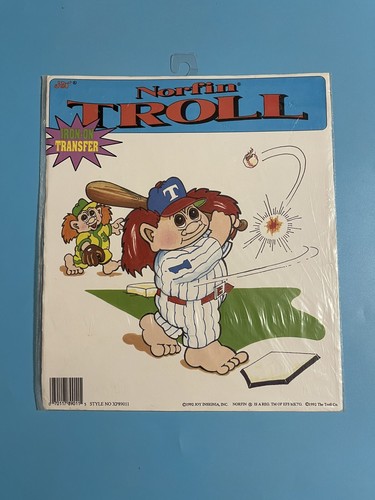 Joy Insignia 1992 Norfin Troll Iron-On Transfer Sealed XP89011