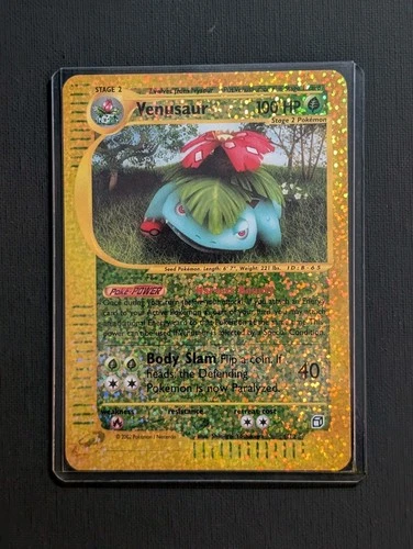 2002 Pokémon VENUSAUR JUMBO Expedition Reverse Holo OVERSIZED Box Topper SHARP!