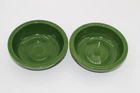 SET OF 2 VINTAGE FIESTA/FIESTAWARE 5-1/2" DARK FOREST GREEN FRUIT BOWLS
