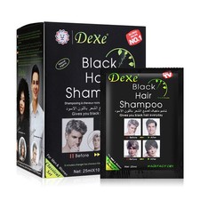 Dexe Black Hair Shampoo 5 minutes Dye Instant Colour Black Shine & Nourish