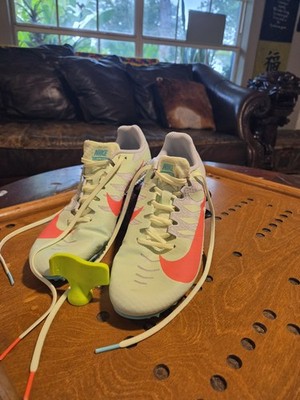 NIKE ZOOM RIVAL TRACK & FIELD BARELY VOLT/HYPER ORANGE MEN'S SIZE 7.5 women shoe