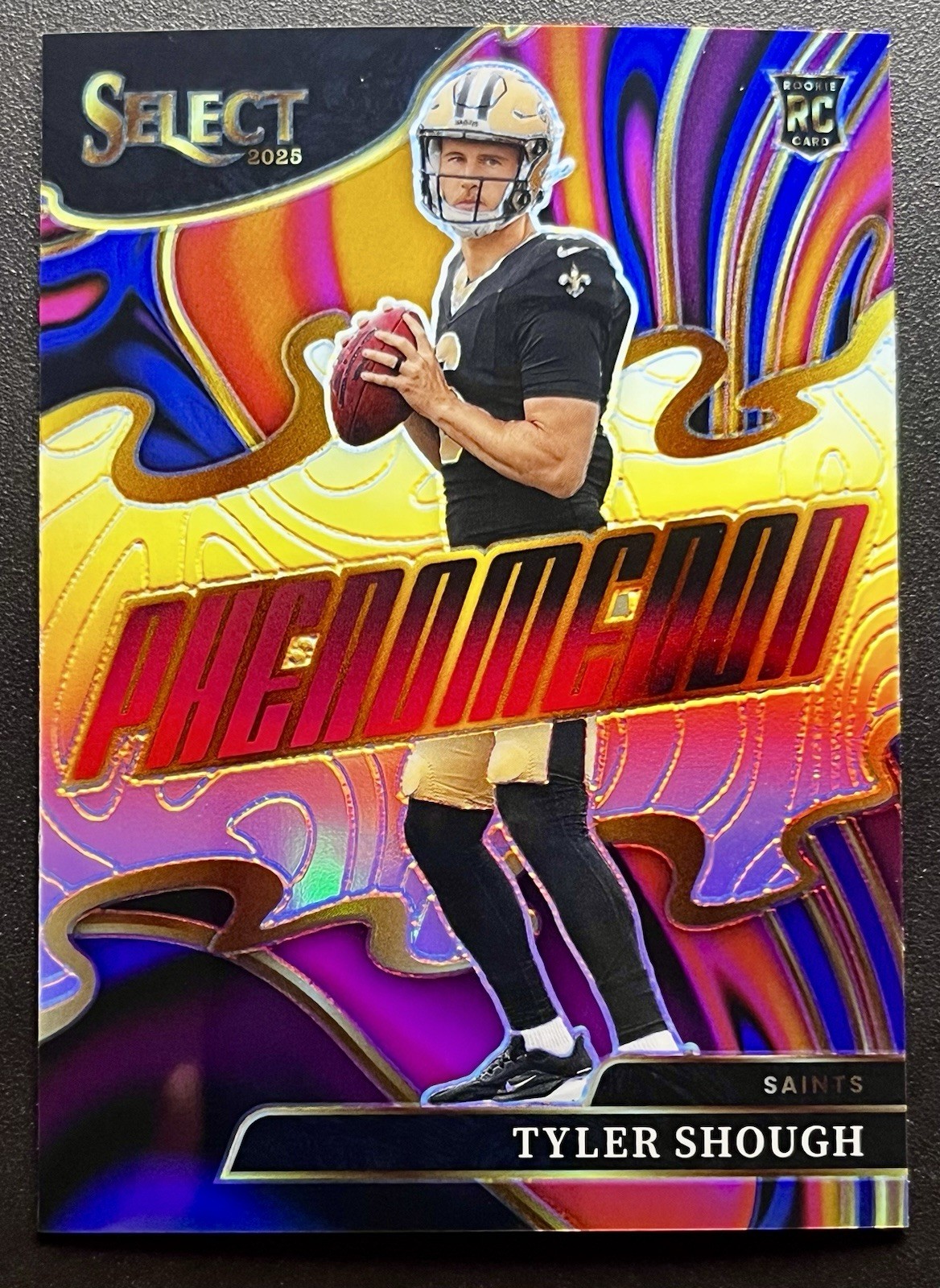 2025 Panini Select Tyler Shough Phenomenon Rookie Silver Prizm #20 Saints