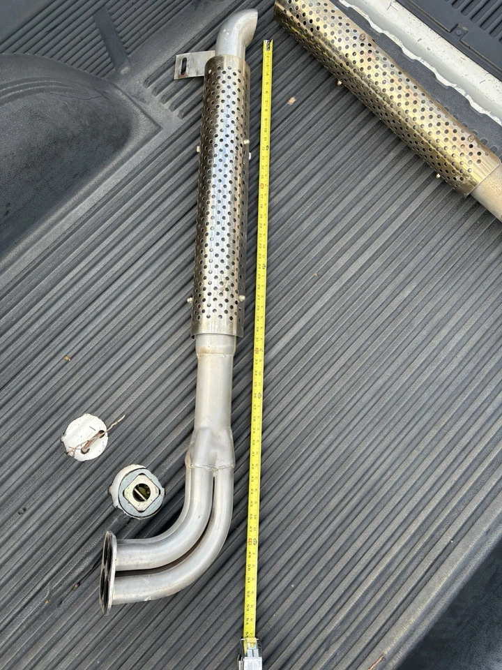 1965 Ford Shelby AC Cobra Side Pipes Exhaust Headers Heat Shields Steel Coated - Image 4 of 4