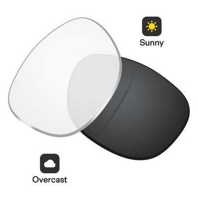 Grey Photochromic Non-Polarized Replacement Lens For-Ray-Ban RW4012  (Gen 2)53mm