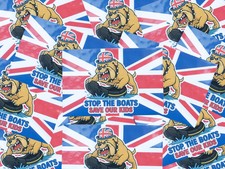 STOP THE BOATS Sticker Packs (25-50) Labour - British - Protest - Reform