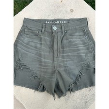 American Eagle Olive Green Highest Rise Mom Short size 2