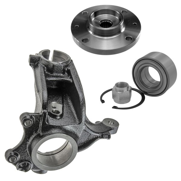 Achsschenkel FüR Peugeot 1007 207 208 301 Vorderachse U Radlager U Radnabe Links-image
