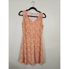 Old Navy Floral Print Sleeveless Casual Sundress V-Neck Summer Dress M