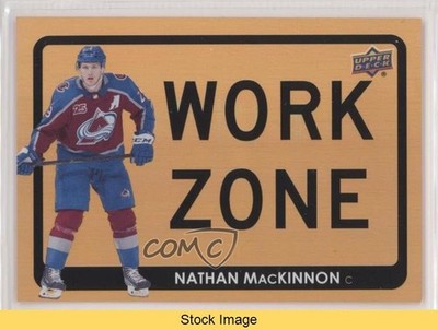 2021-22 Upper Deck Series 1 Work Zone Nathan MacKinnon #WZ-12 READ 0i8q