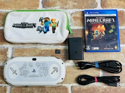 PS Vita Mine Craft Special Edition PCH 2000 Japan Charger 8GB Pouch 1 Game