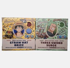 Dr Squatch One Piece Soap Set Straw Hat Bricc Three Sword Surge Luffy Zoro Anime