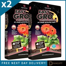 2 x GROWMOOR EASY GRO PLUS POTTERS COMPOST SOIL 50L FOR SEED SOWING POTTING ON 0.23 per litre