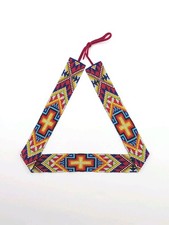 Beaded Hat Band Native Southwest Turquoise Design Handmade Cowboy Western