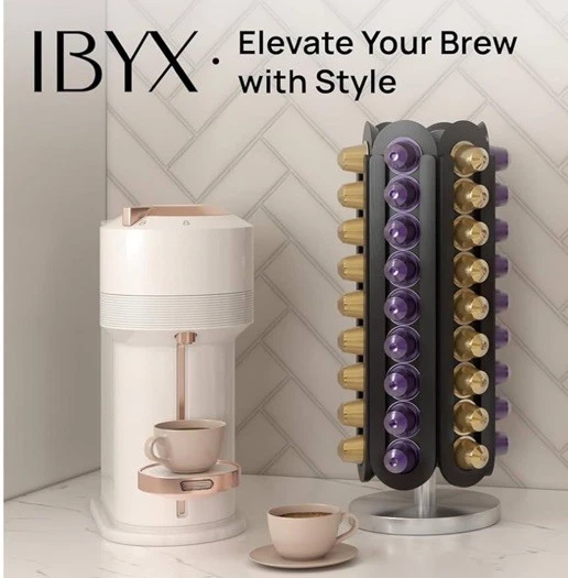 Soporte giratorio para cápsulas Nespresso Ibyx 60 cápsulas, natural, nuevo Foto 4 de 4