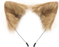 Cat Fox Faux Fur Ears Headband Cute Halloween Fancy Dress Cosplay Handmade Anima