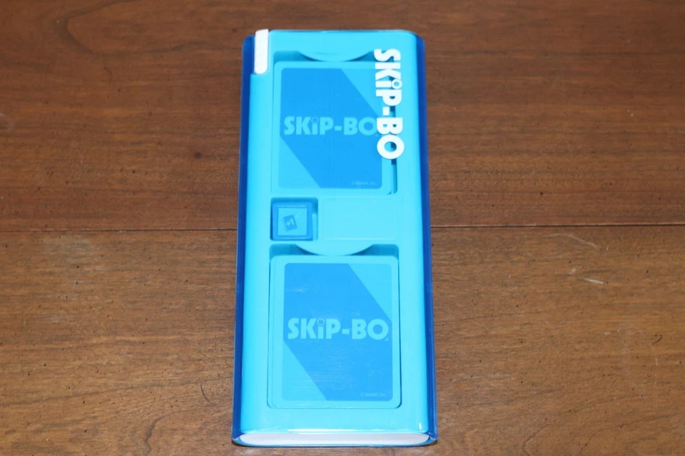 Skip-Bo Card Game 2009 Blue Travel Case Excellent Condition Rare COMPLETE - Image 4 of 4