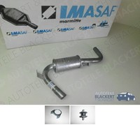 Imasaf Auspuff Mitteltopf + Anbauteile für Renault R16 1968-1980