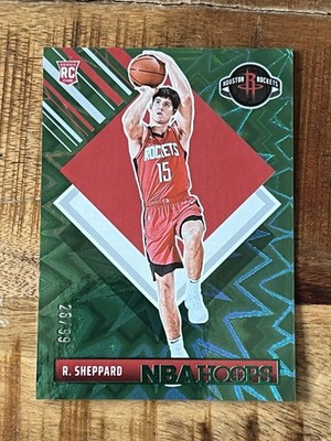 Reed Sheppard 2024-25 Panini Hoops RC Green Explosion #291 /99 Rockets Rookie