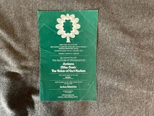 1970 Fillmore at Tanglewood Program Handbill Santana Miles Davis MA Bill Graham